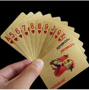 24k Gold Foil Playing Cards - with Certificate-Shark Find