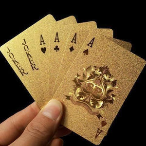 24k Gold Foil Playing Cards - with Certificate-Shark Find